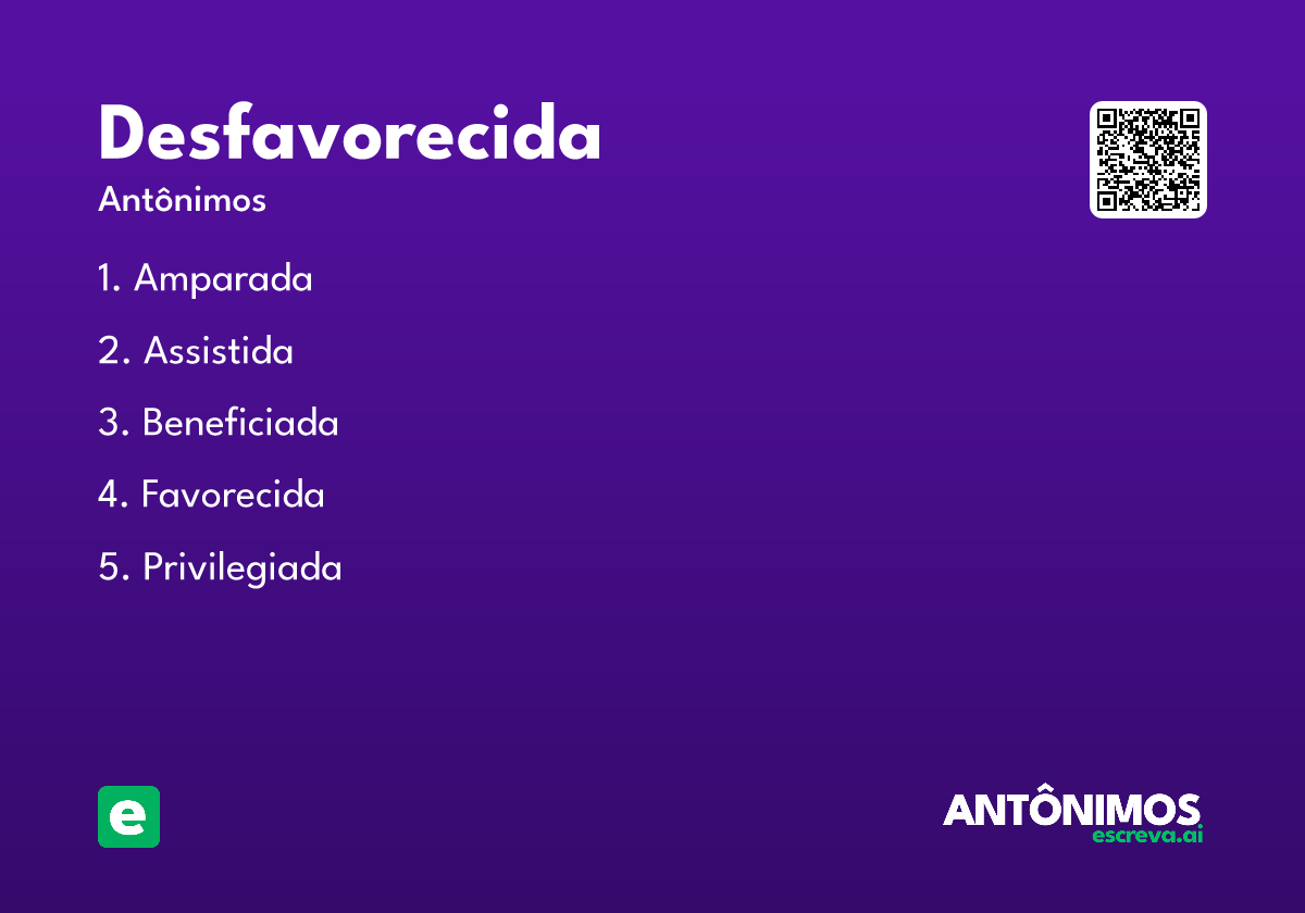 desfavorecida