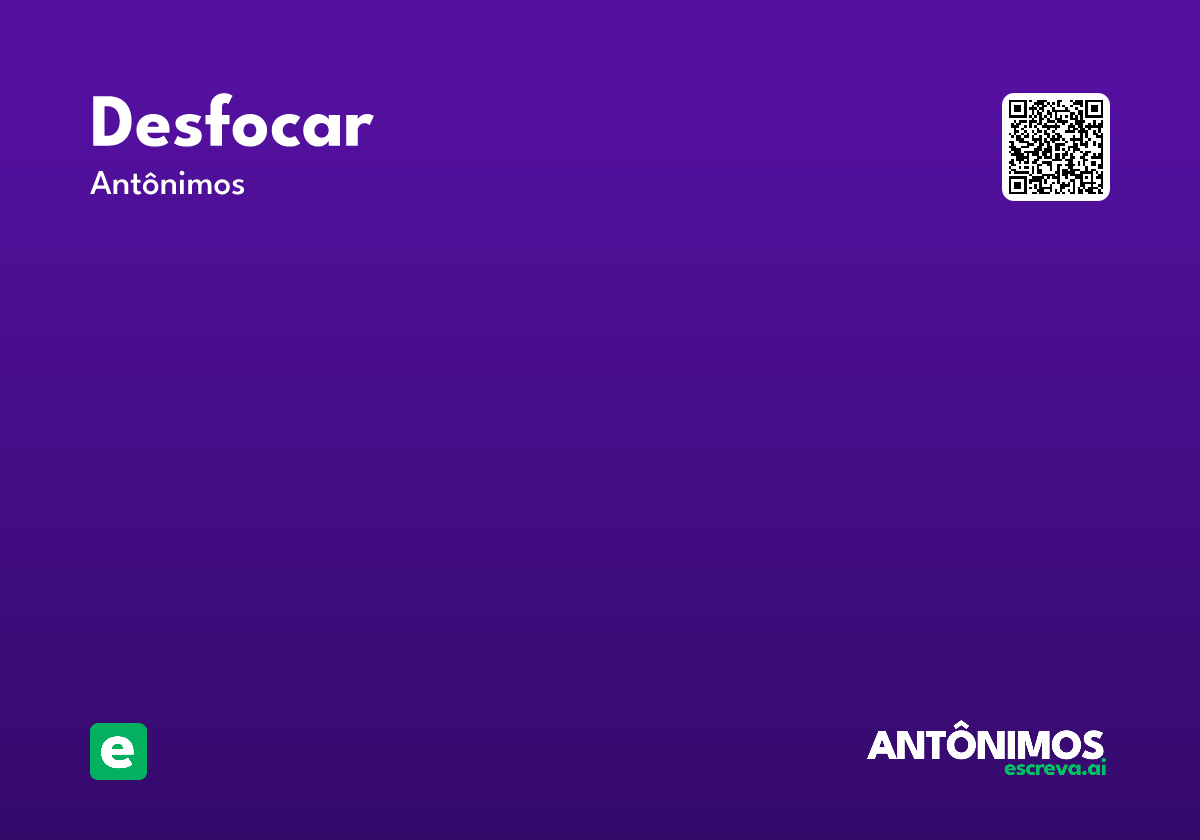 desfocar