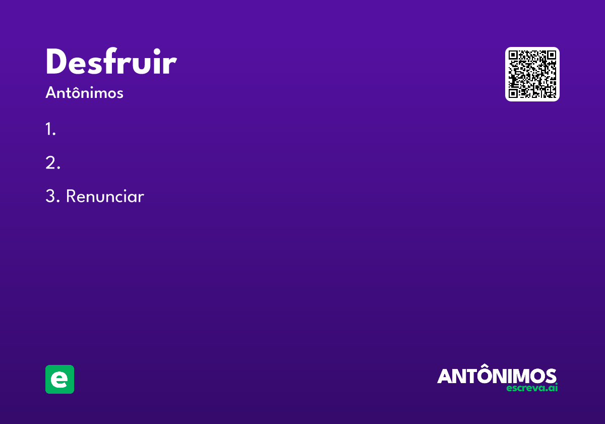 desfruir