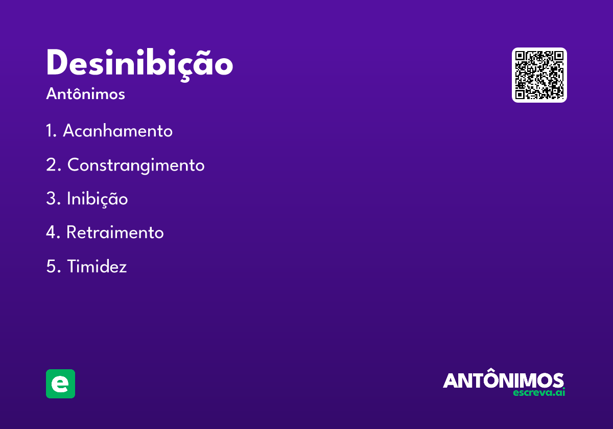desinibição