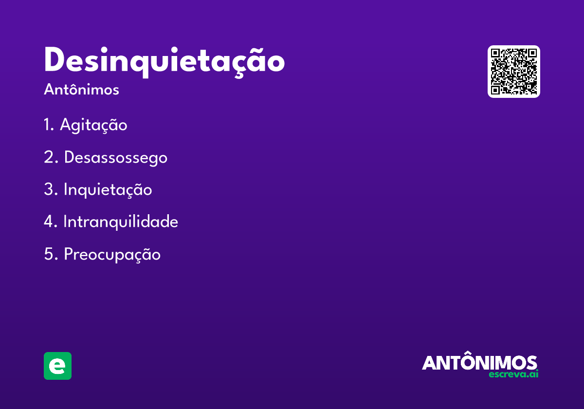desinquietação