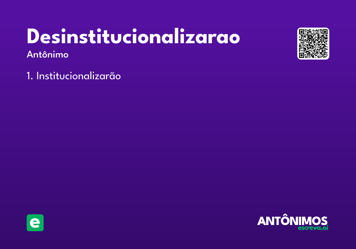 desinstitucionalizarao