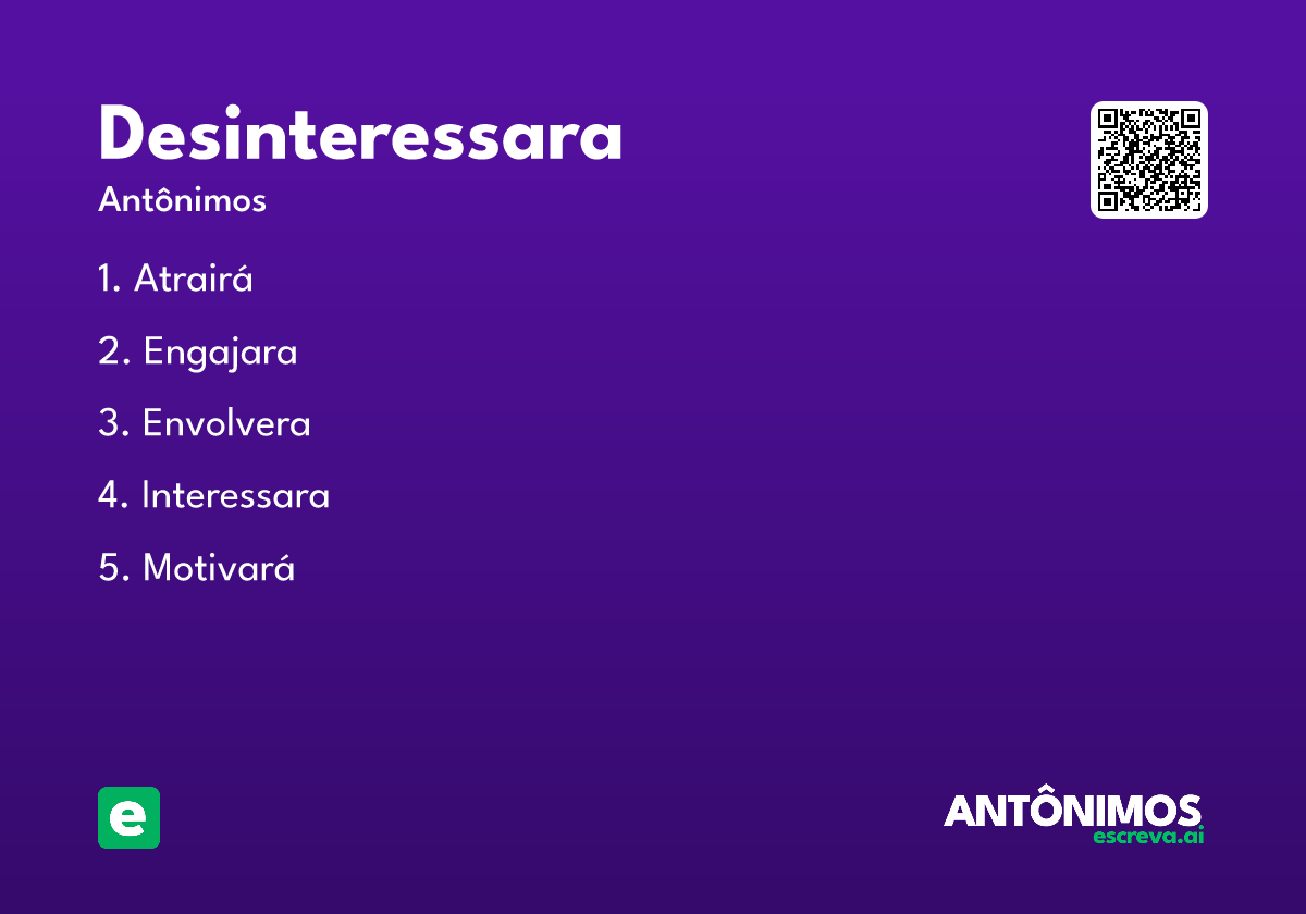 desinteressara