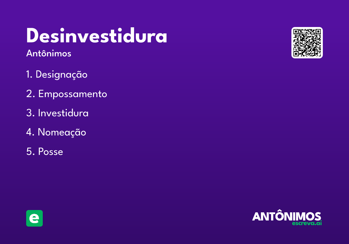desinvestidura