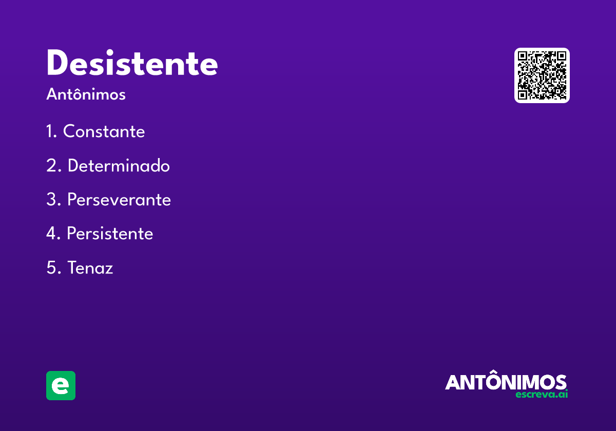 desistente
