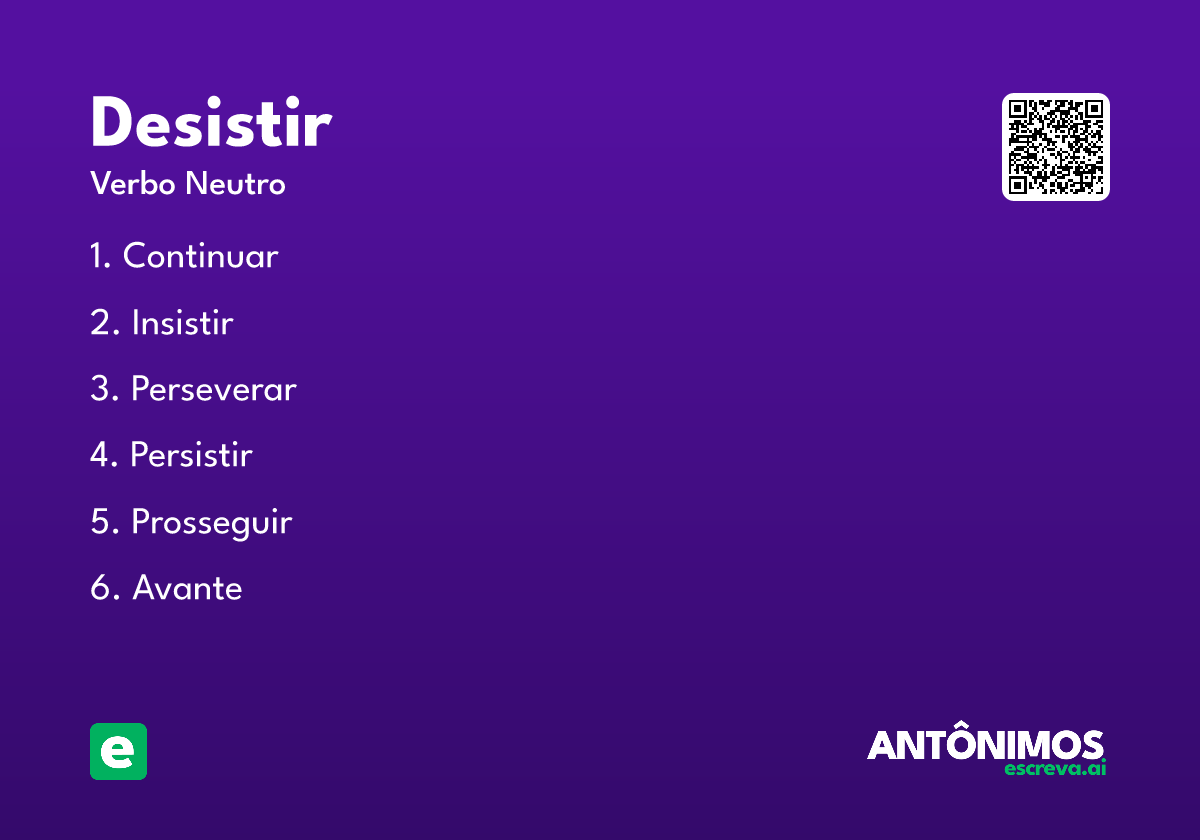 desistir
