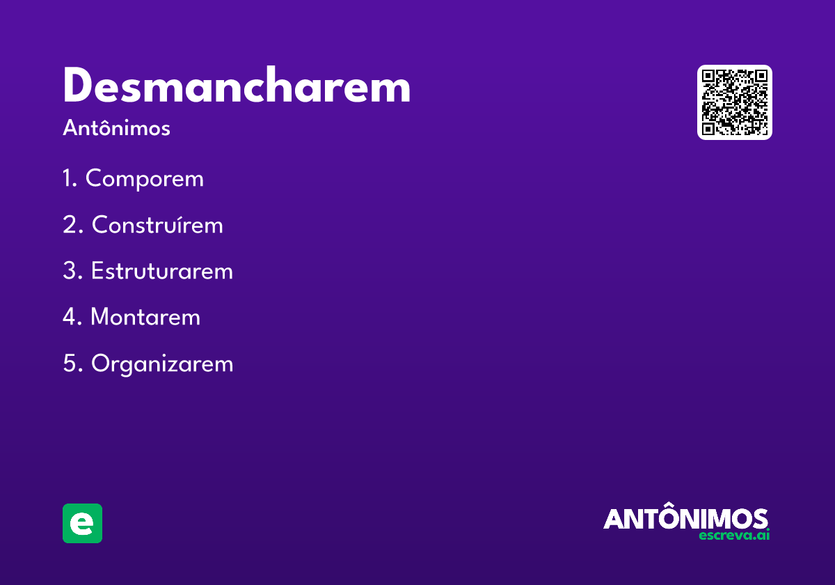 desmancharem