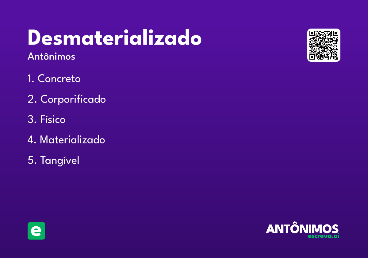 desmaterializado