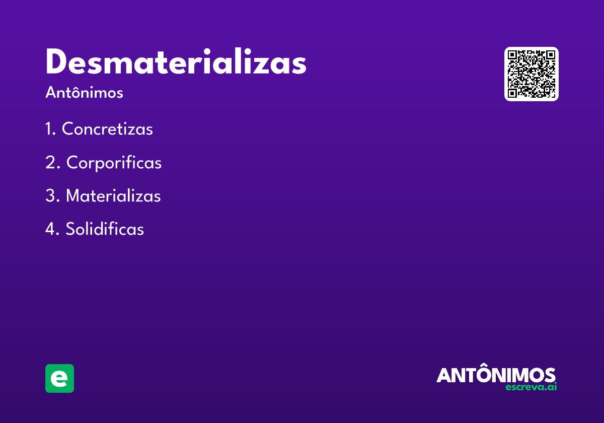 desmaterializas