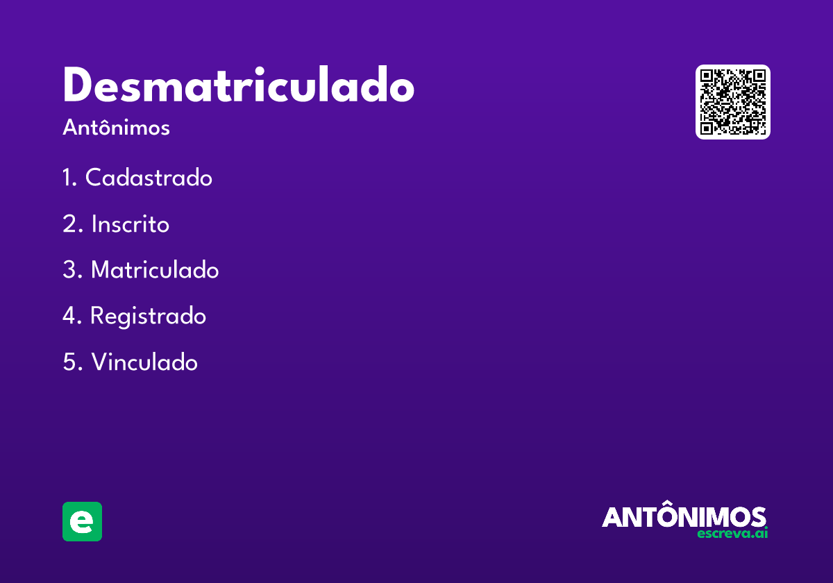 desmatriculado
