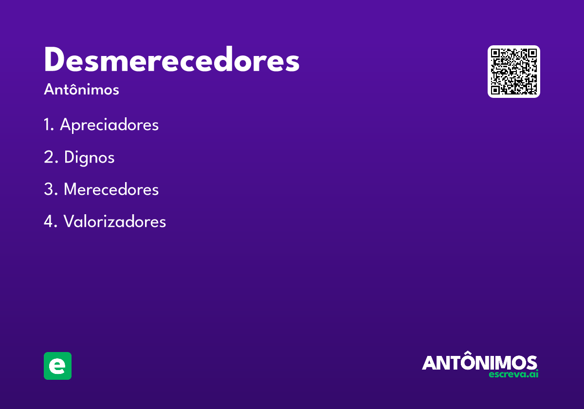 desmerecedores