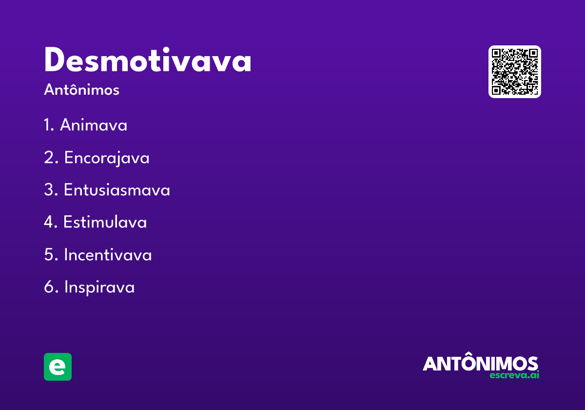 desmotivava