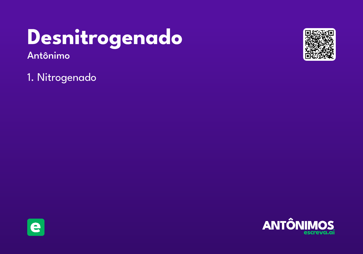 desnitrogenado