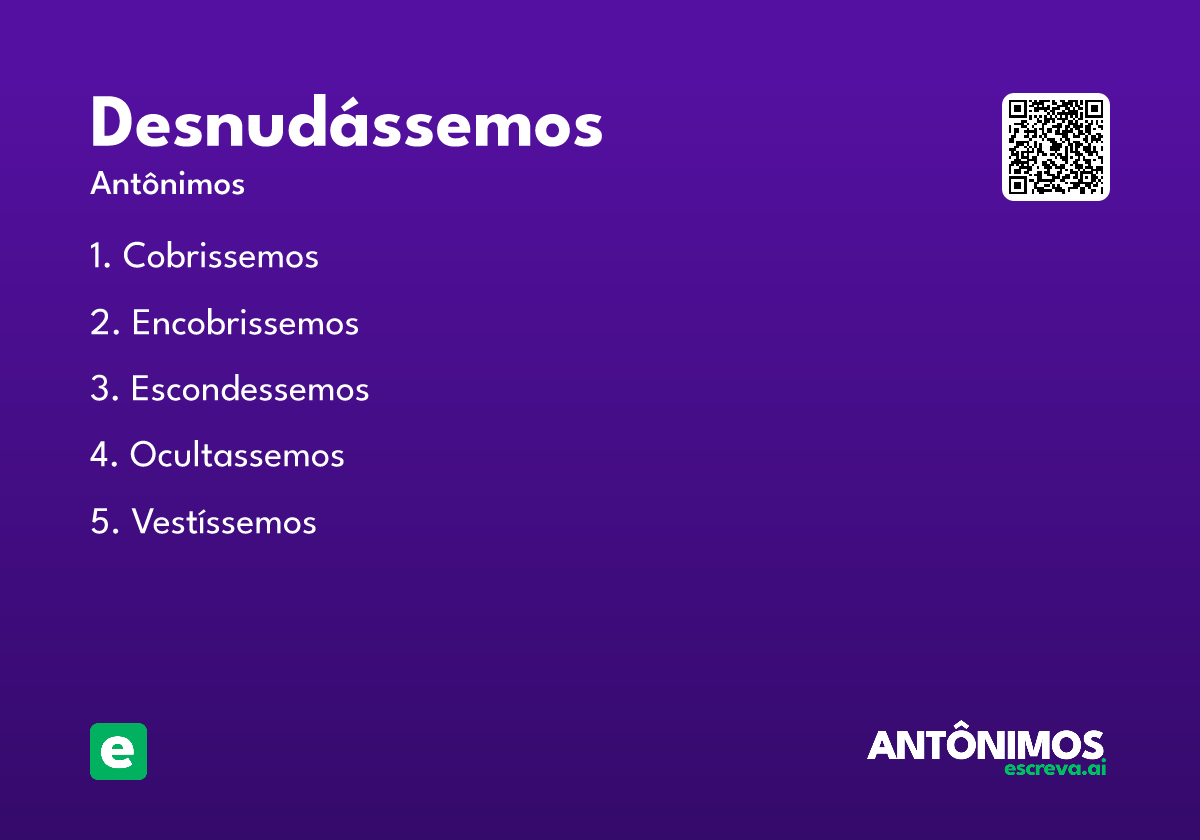 desnudássemos