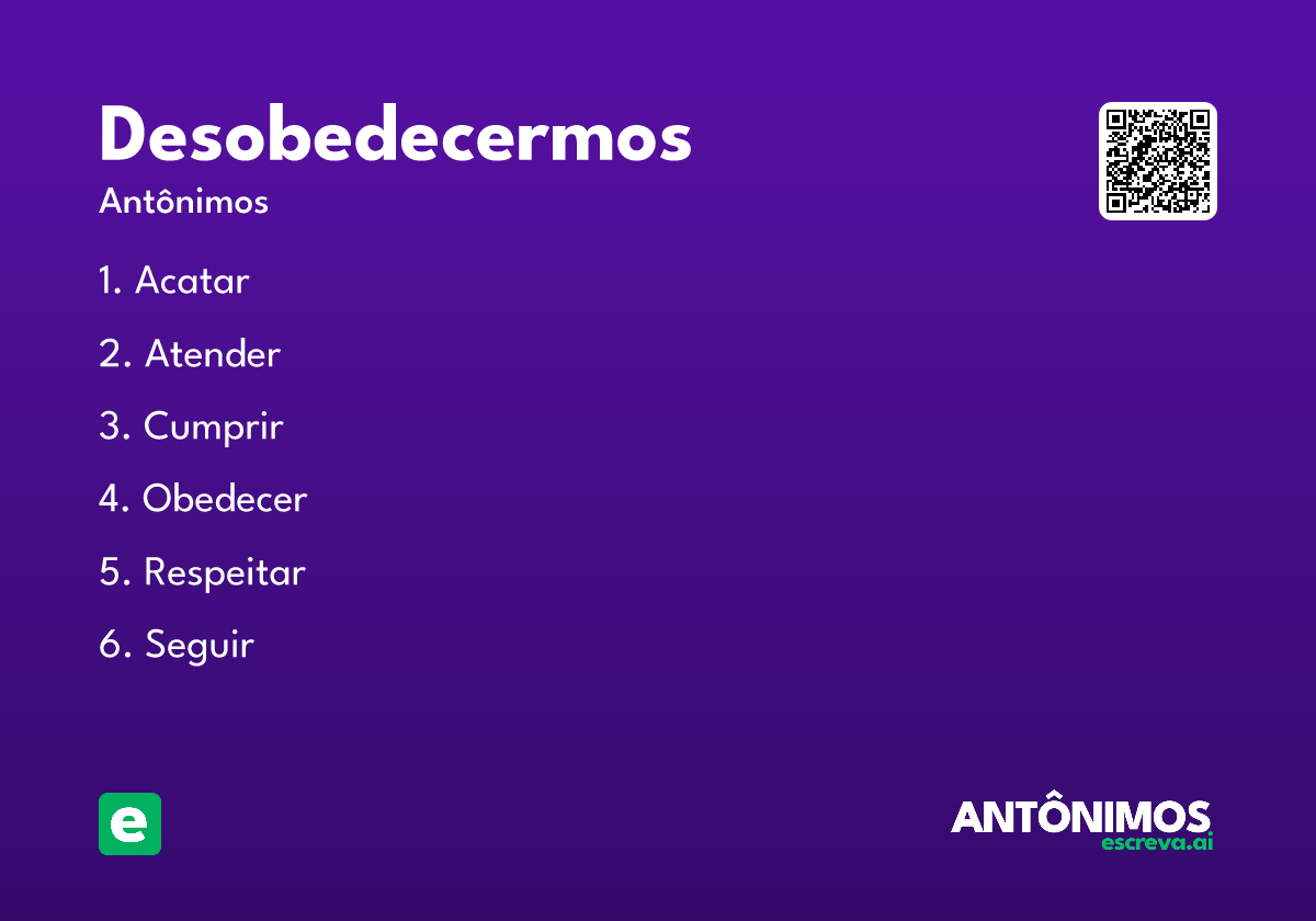 desobedecermos