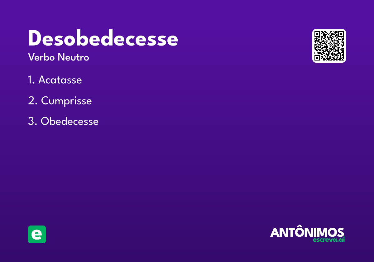 desobedecesse