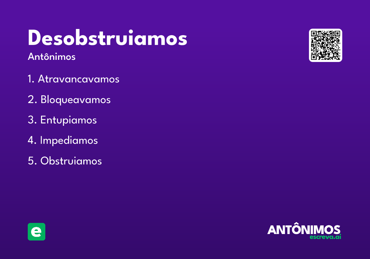 desobstruiamos