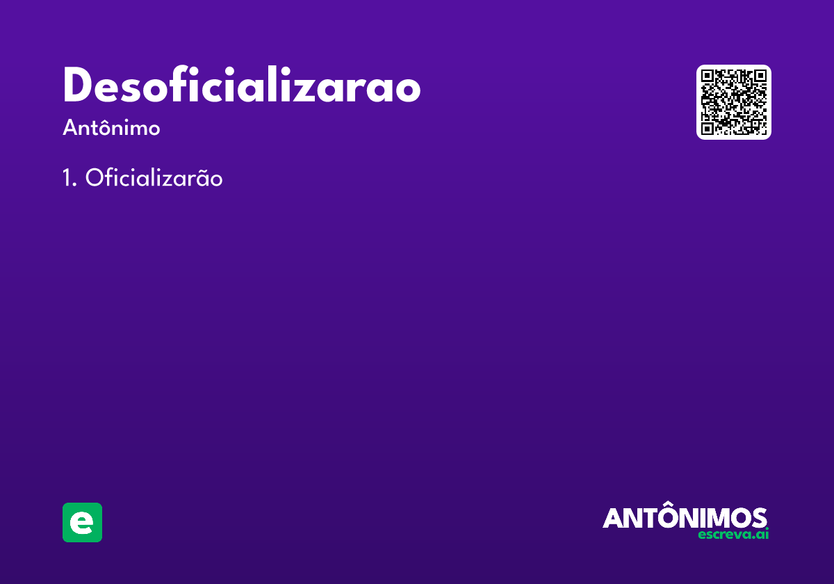 desoficializarao