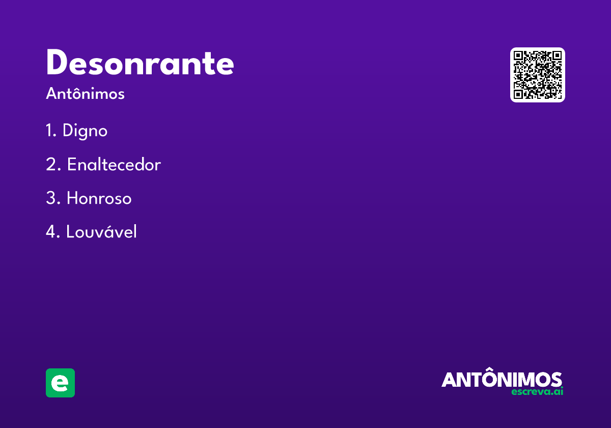 desonrante