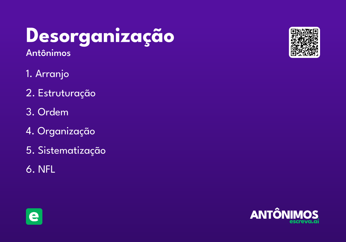 desorganização