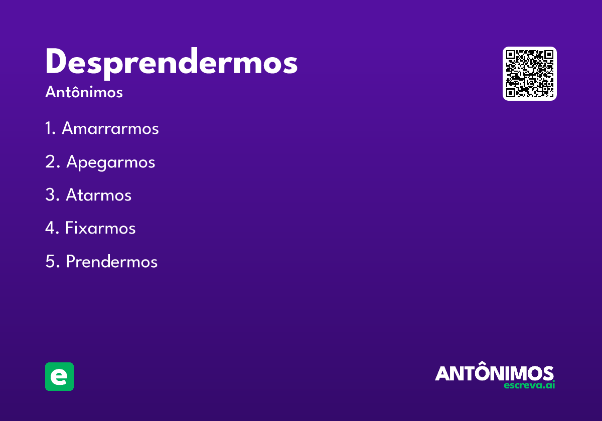 desprendermos