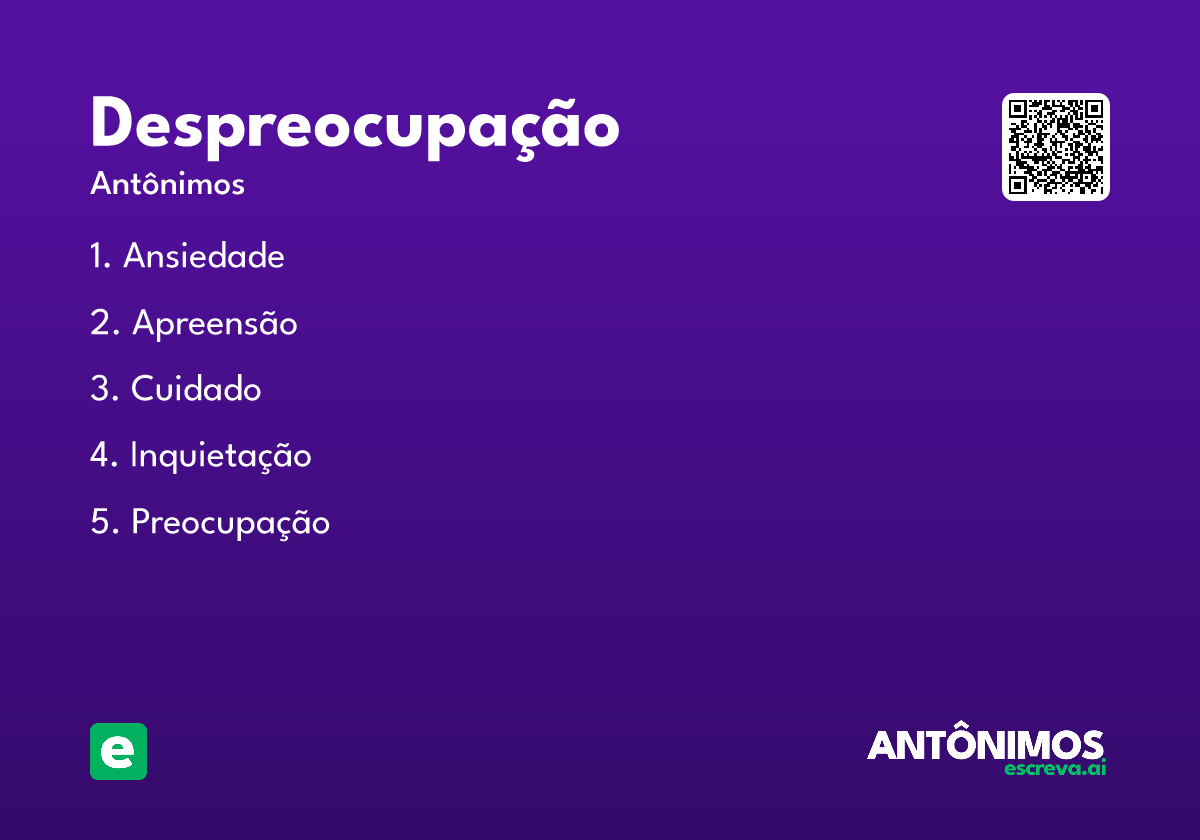 despreocupação