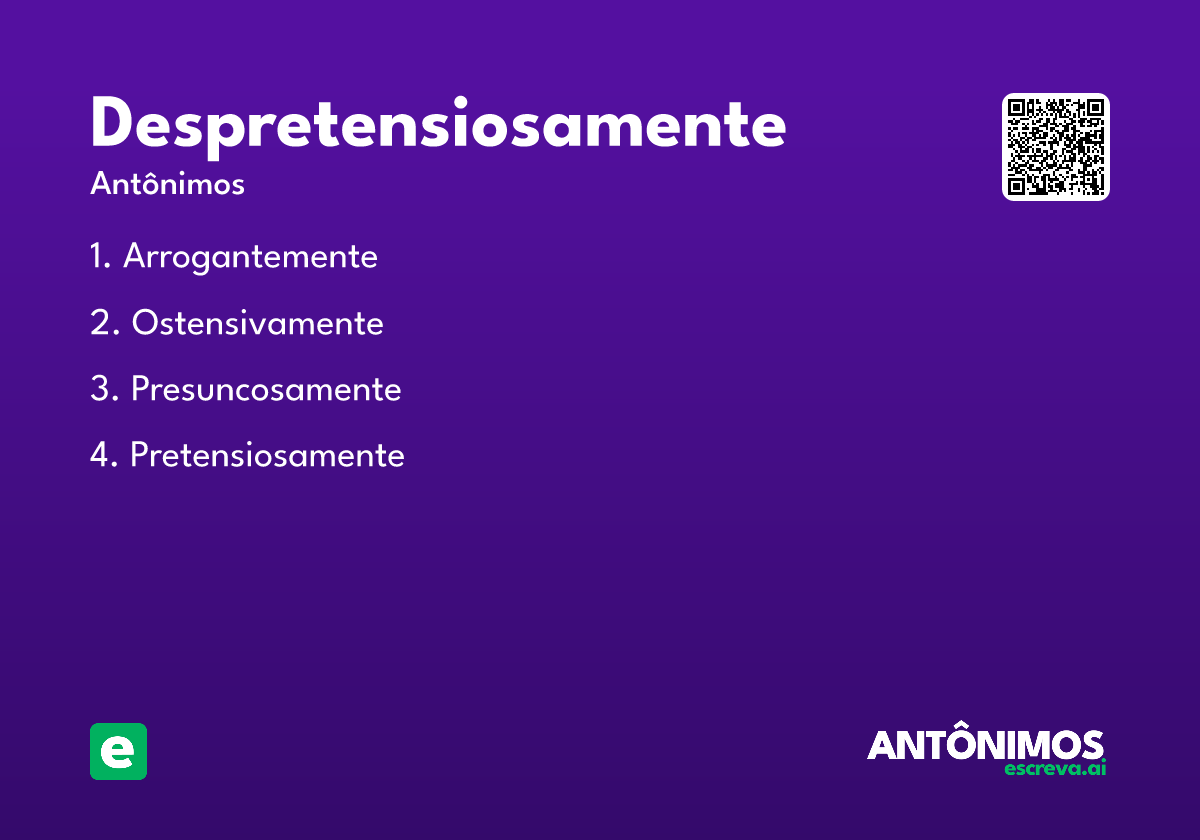 despretensiosamente