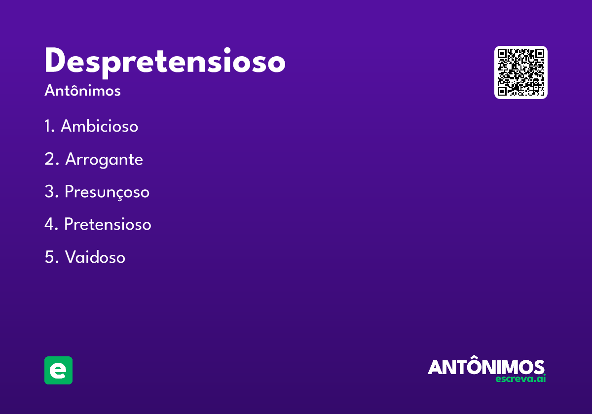 despretensioso