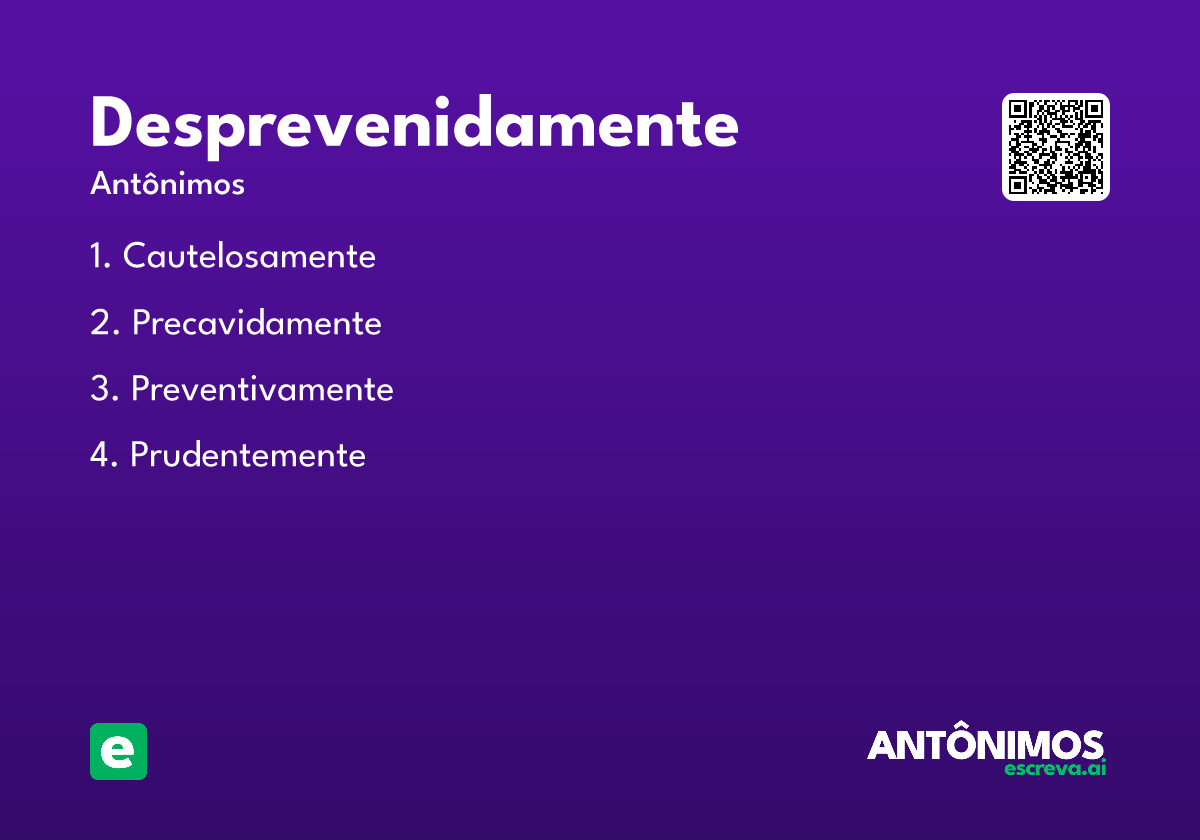 desprevenidamente