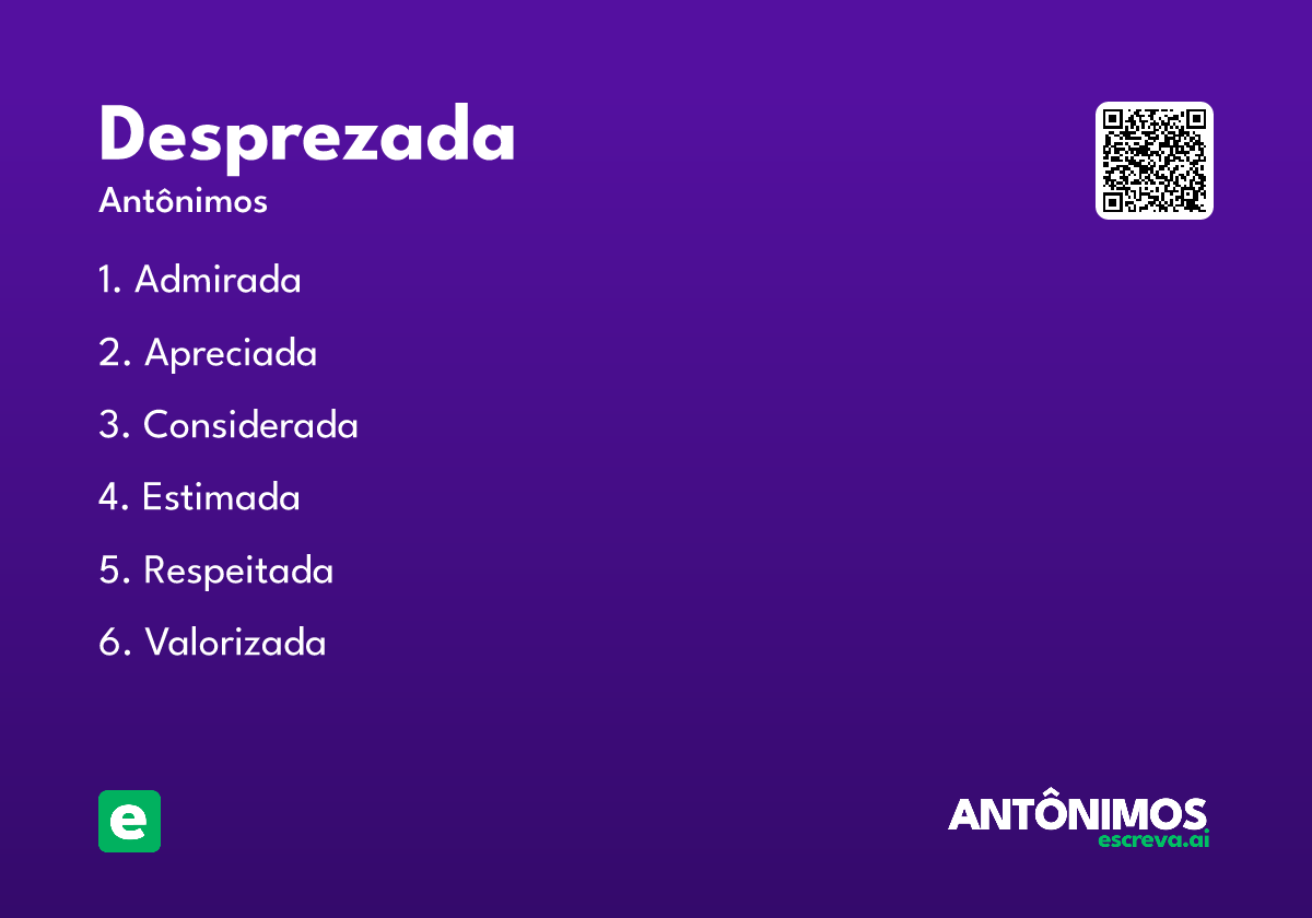 desprezada