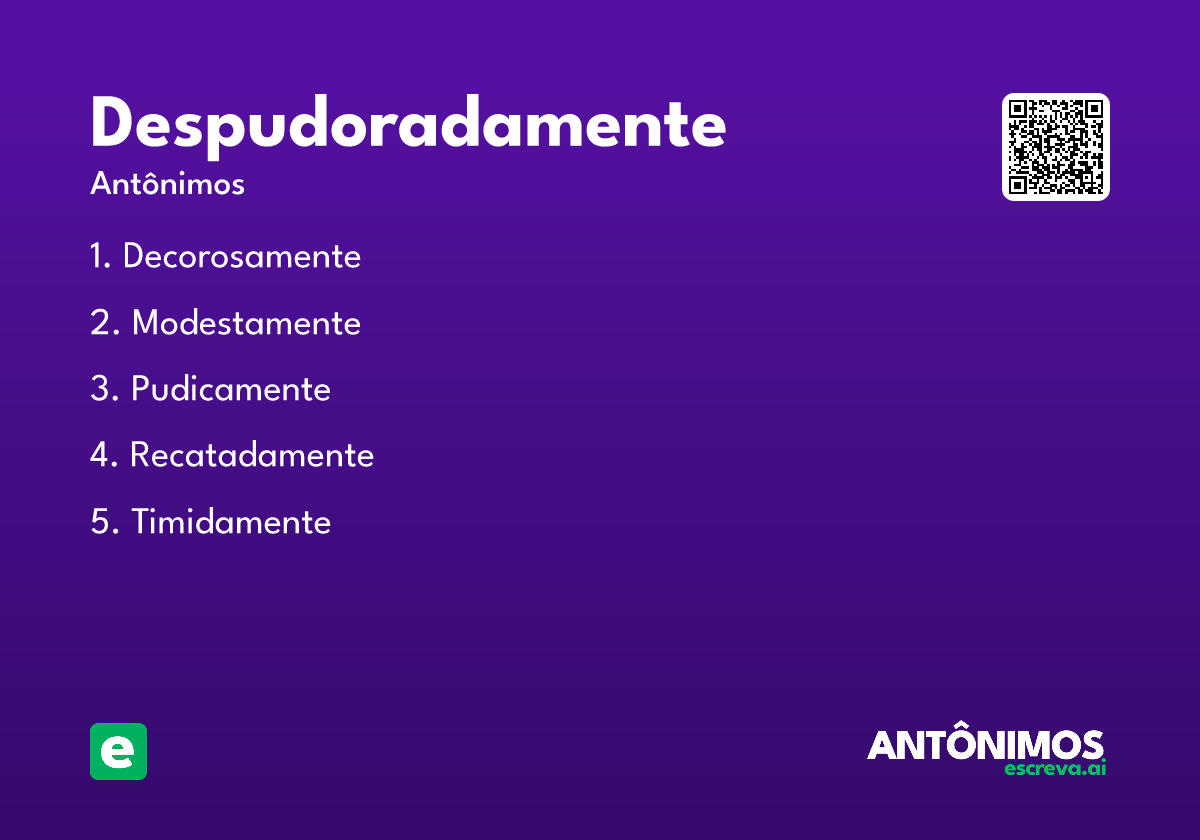 despudoradamente