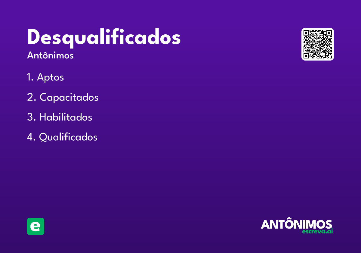 desqualificados