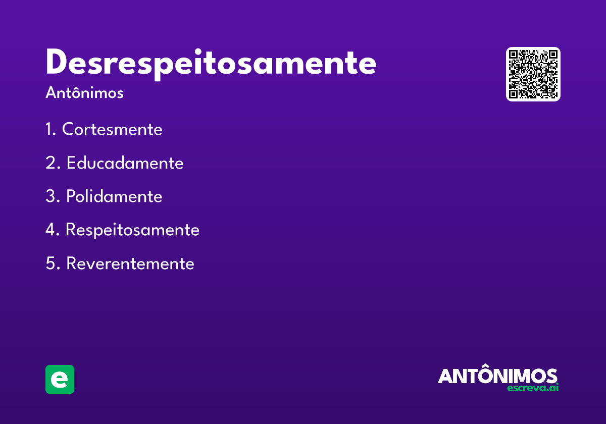 desrespeitosamente