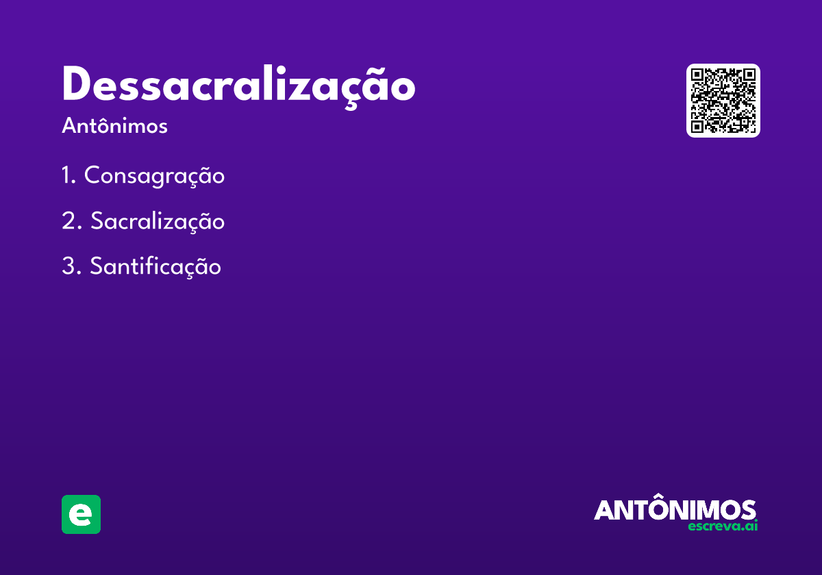 dessacralização