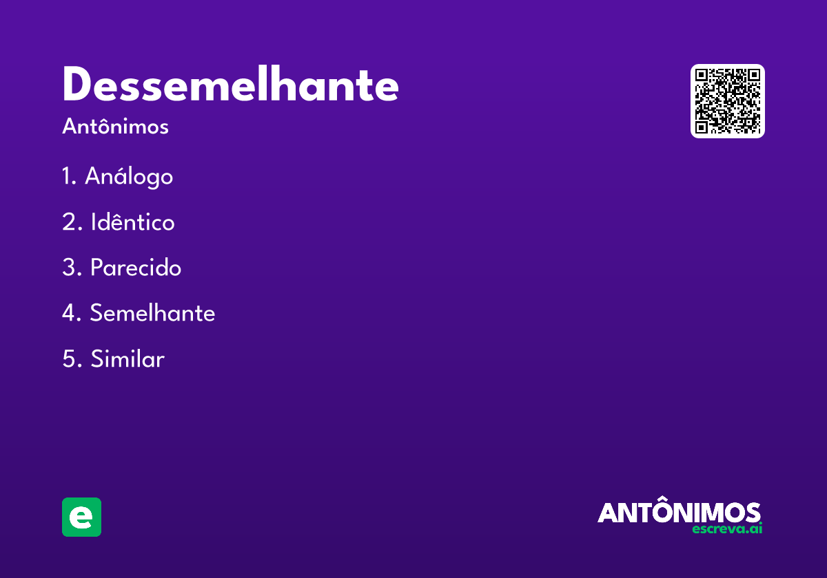dessemelhante