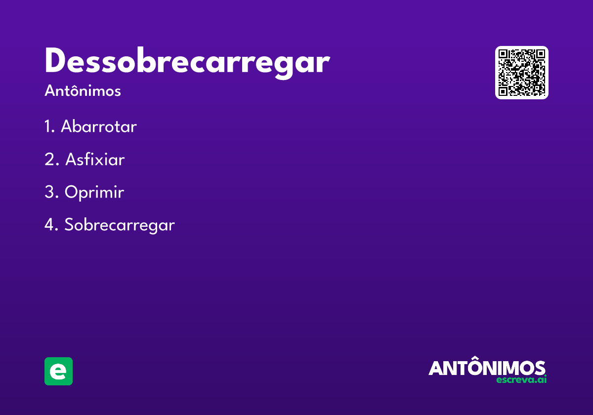 dessobrecarregar