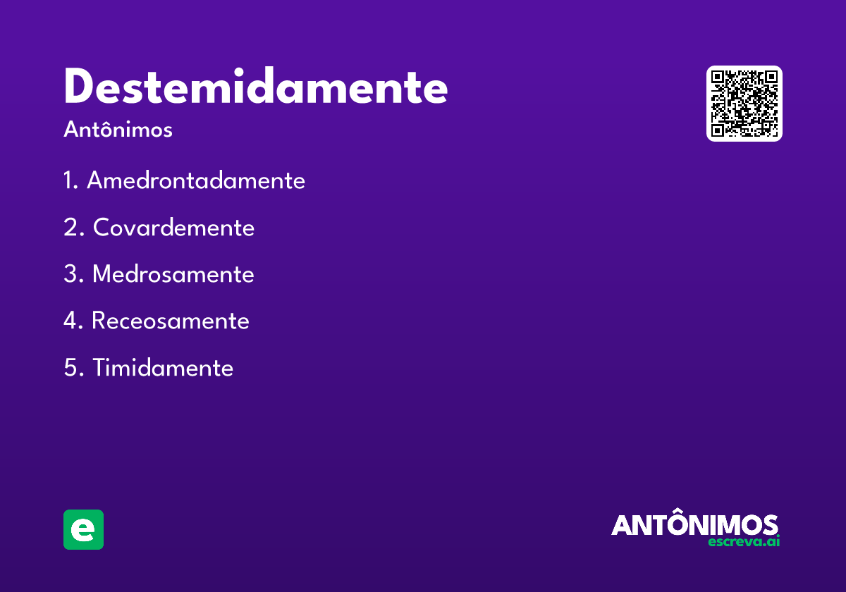 destemidamente