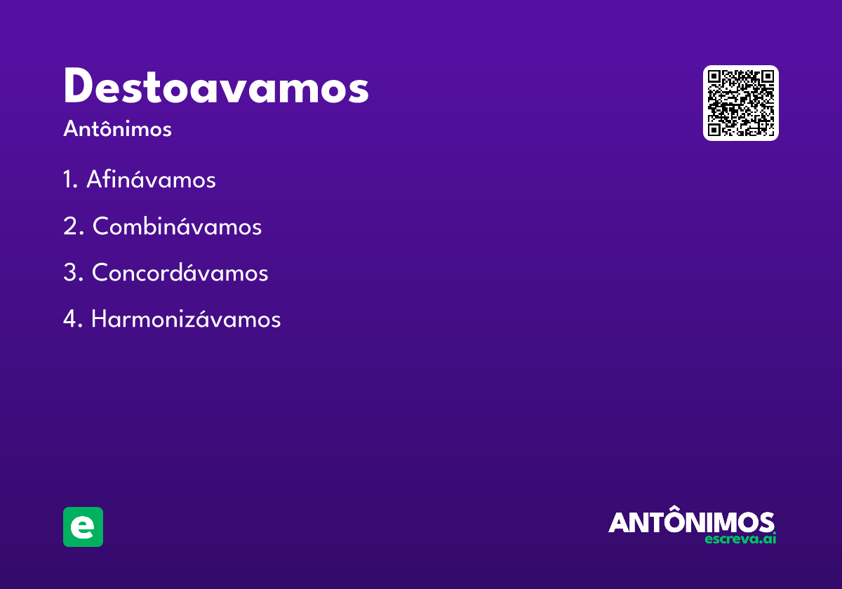 destoavamos