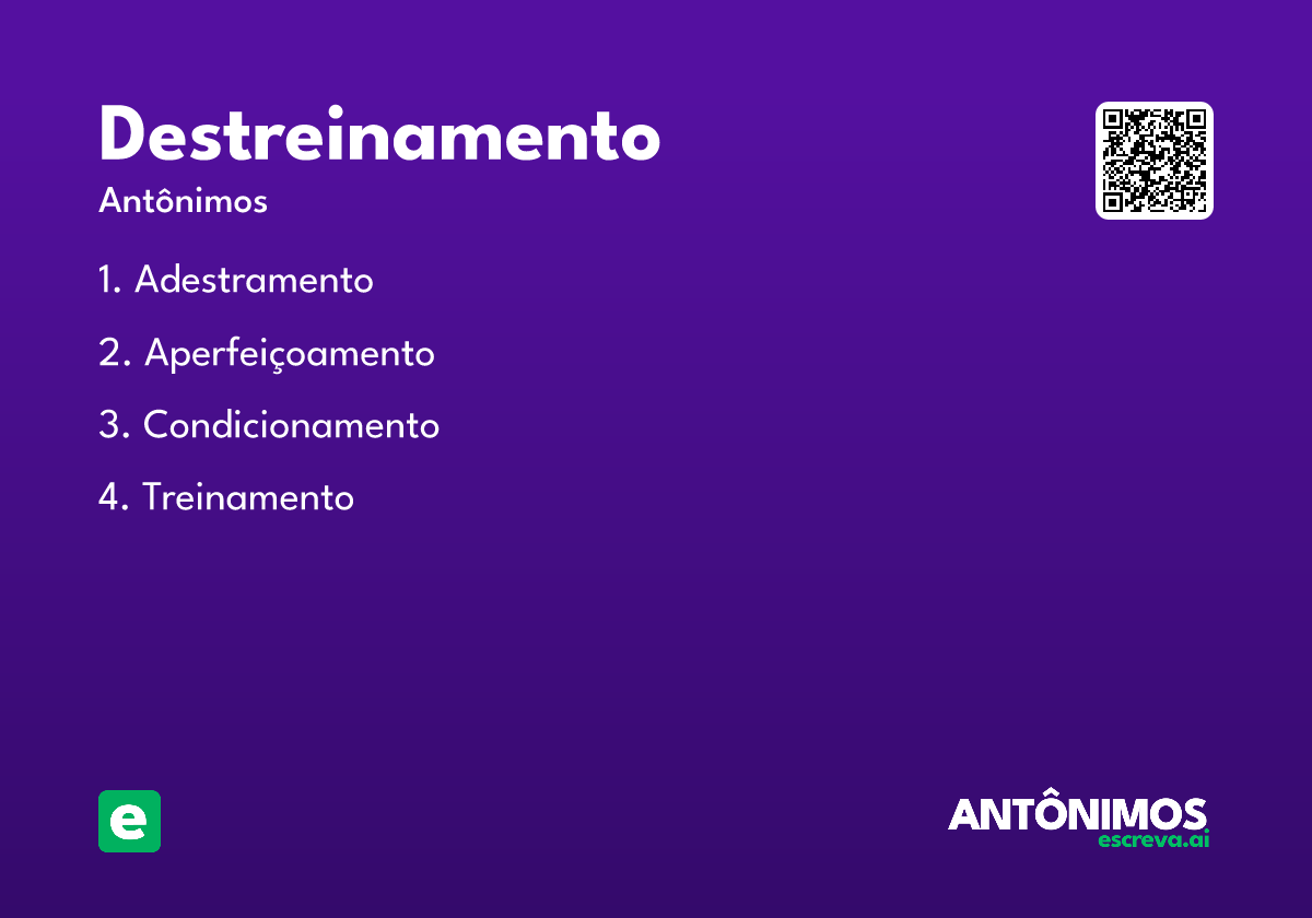 destreinamento