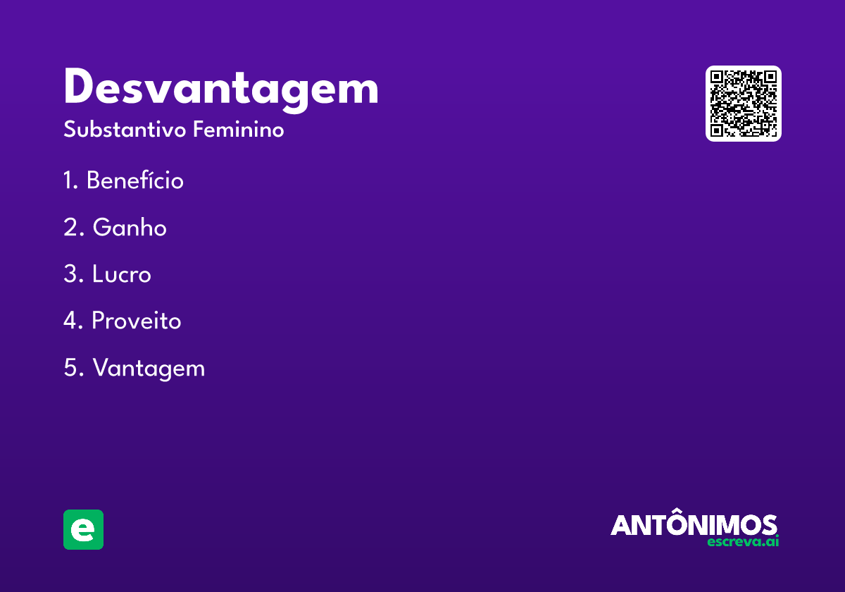 desvantagem