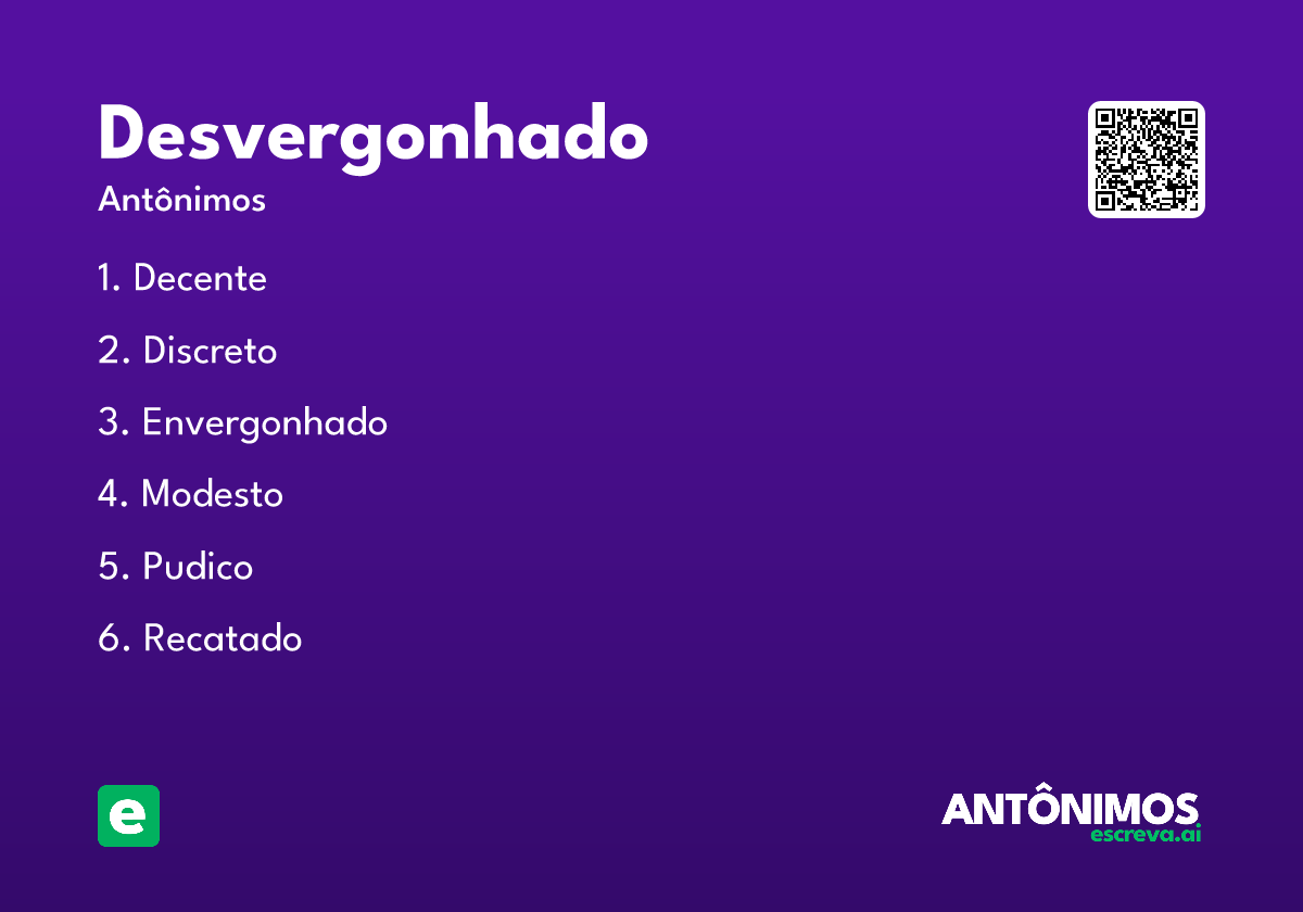 desvergonhado
