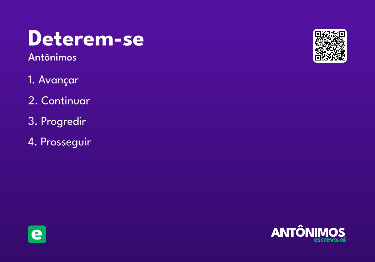 deterem-se