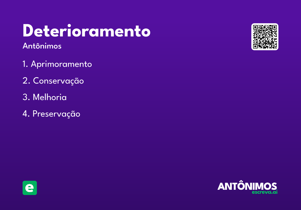 deterioramento