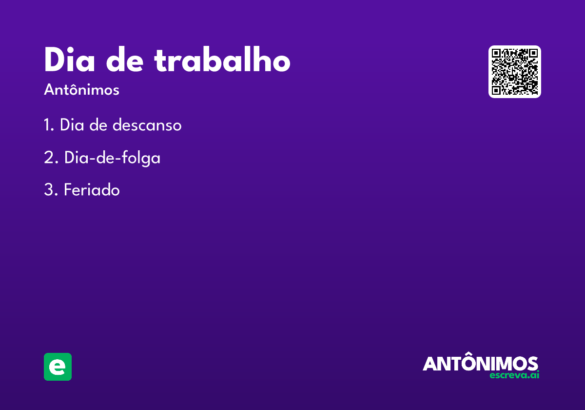 dia de trabalho
