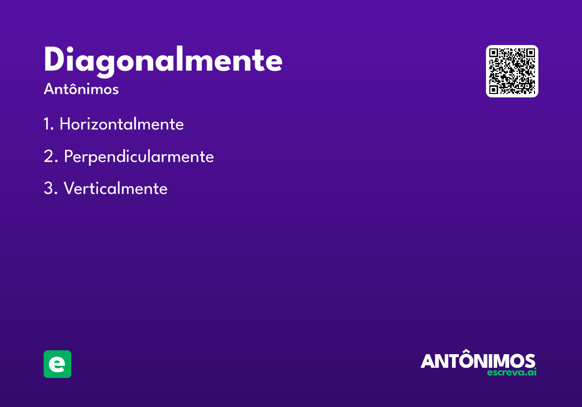 diagonalmente