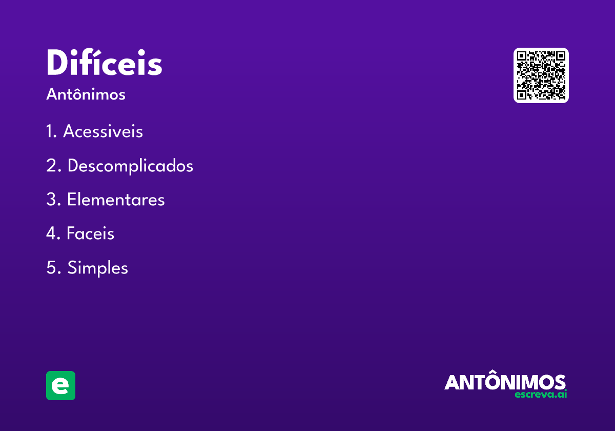 difíceis