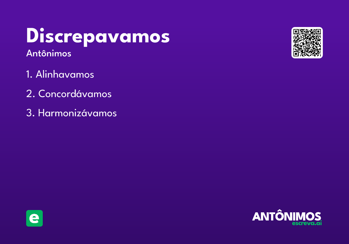 discrepavamos