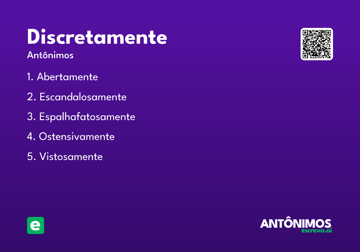 discretamente