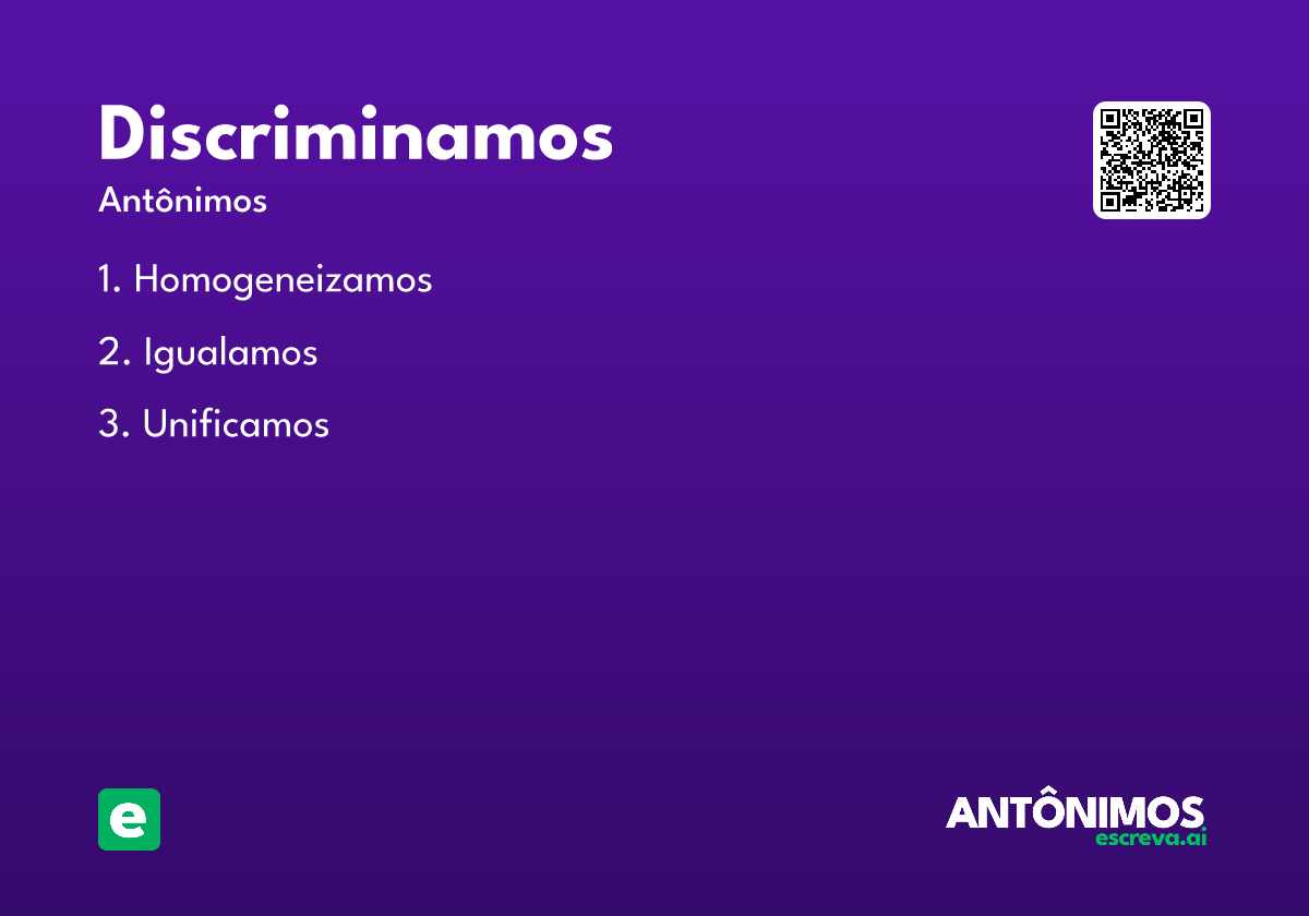 discriminamos