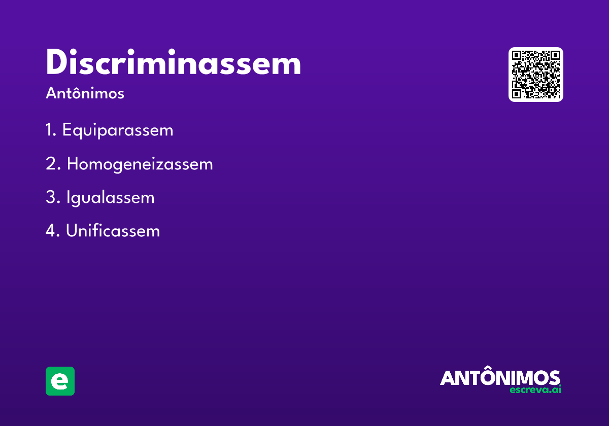discriminassem